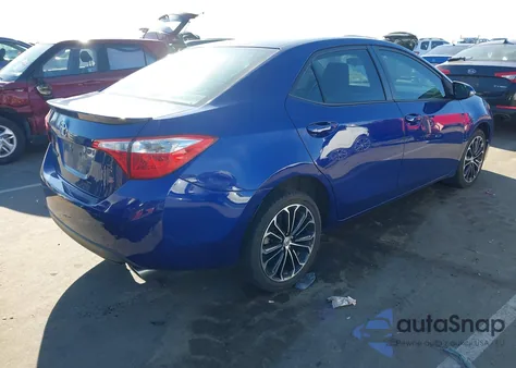 2014 Toyota Corolla S Plus z USA, uszkodzony, nr VIN 2T1BURHE6EC137720